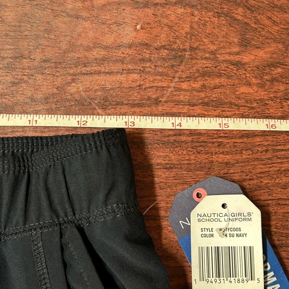 Nautica Girls Skort With Pockets Uniform Navy Blue Size 16 NWT - Picture 4 of 6